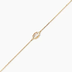 Bracelet Valentyne Plaque Or Jaune Oxyde De Zirconium|Marc Orian Clearance