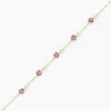 Bracelet Veasna Or Jaune Améthyste
