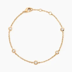 Bracelet Violette Plaqué Or Jaune Oxyde De Zirconium|Marc Orian Sale