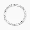 Bracelet Vivian Maille Alternee 1/3 Argent Blanc