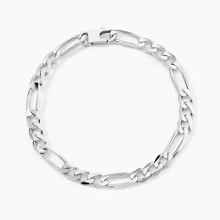 Bracelet Vivian Maille Alternee 1/3 Argent Blanc