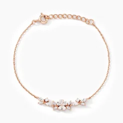 Bracelet Wanda Argent Rose Oxyde De Zirconium