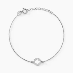 Bracelet Yamina Argent Blanc