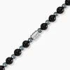 Bracelet Younes Acier Argenté Agate Hématite|Marc Orian