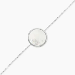 Bracelet Zealie Argent Blanc Nacre