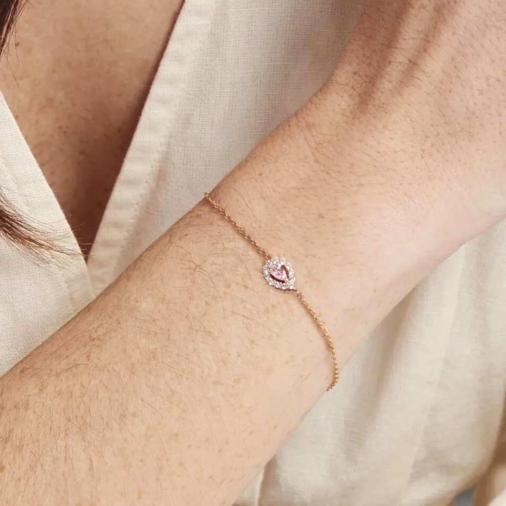 Bracelet Zihna Plaqué Or Jaune Pierre De Synthèse Oxyde|Marc Orian New