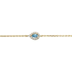 Bracelet Zihna Plaqué Or Jaune Pierre De Synthèse Oxyde|Marc Orian