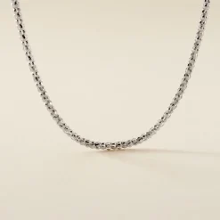 Chaine Nahila Argent Blanc