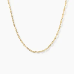 Chaîne Abbygail Maille Singapour Or Jaune