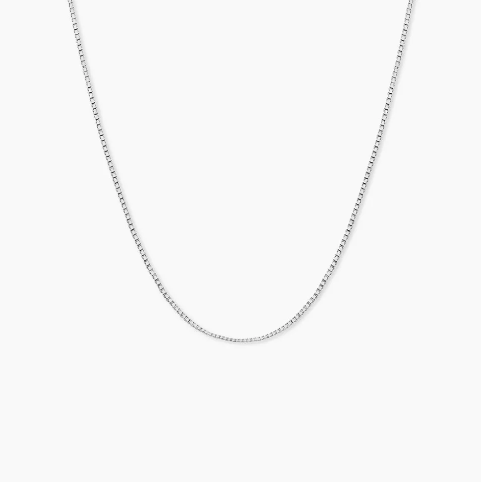 Chaîne Alyze Argent Blanc