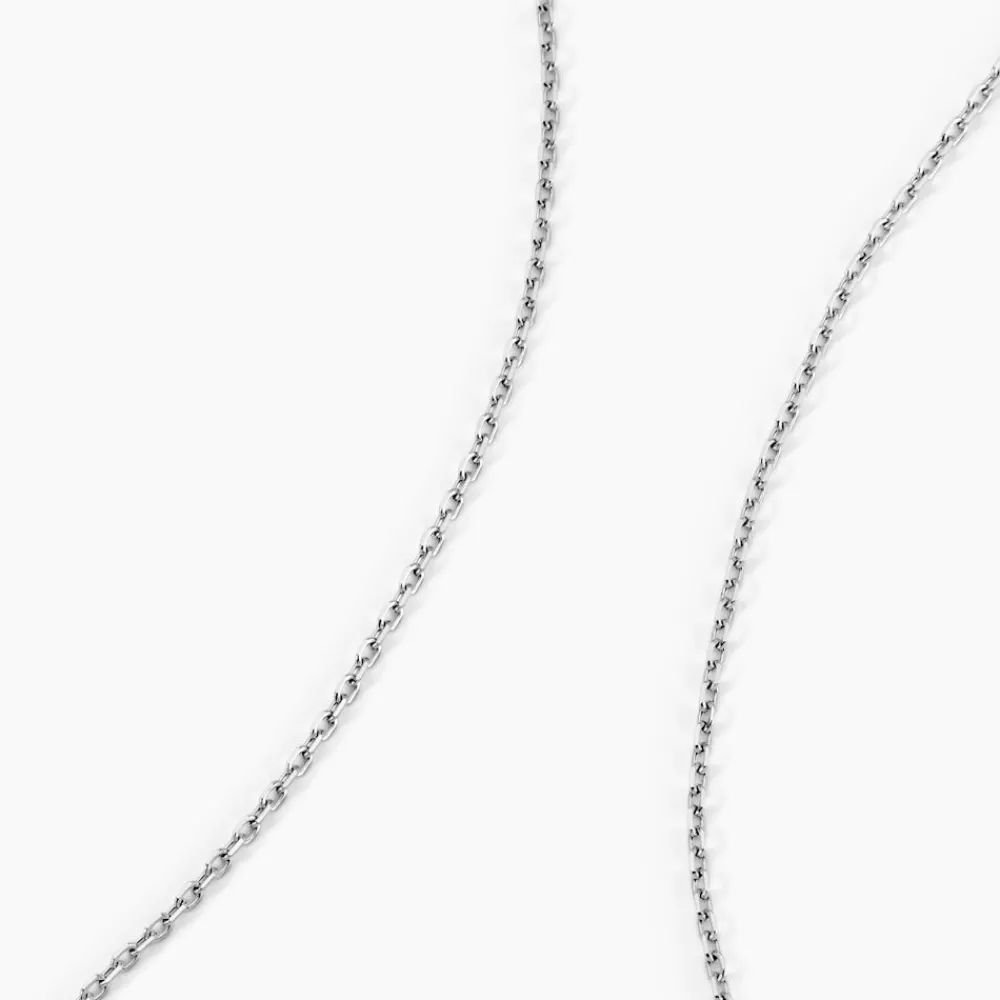 Chaîne Alyze Argent Blanc|Marc Orian Discount