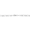 Chaîne Anilo Maille Alternée Argent Blanc