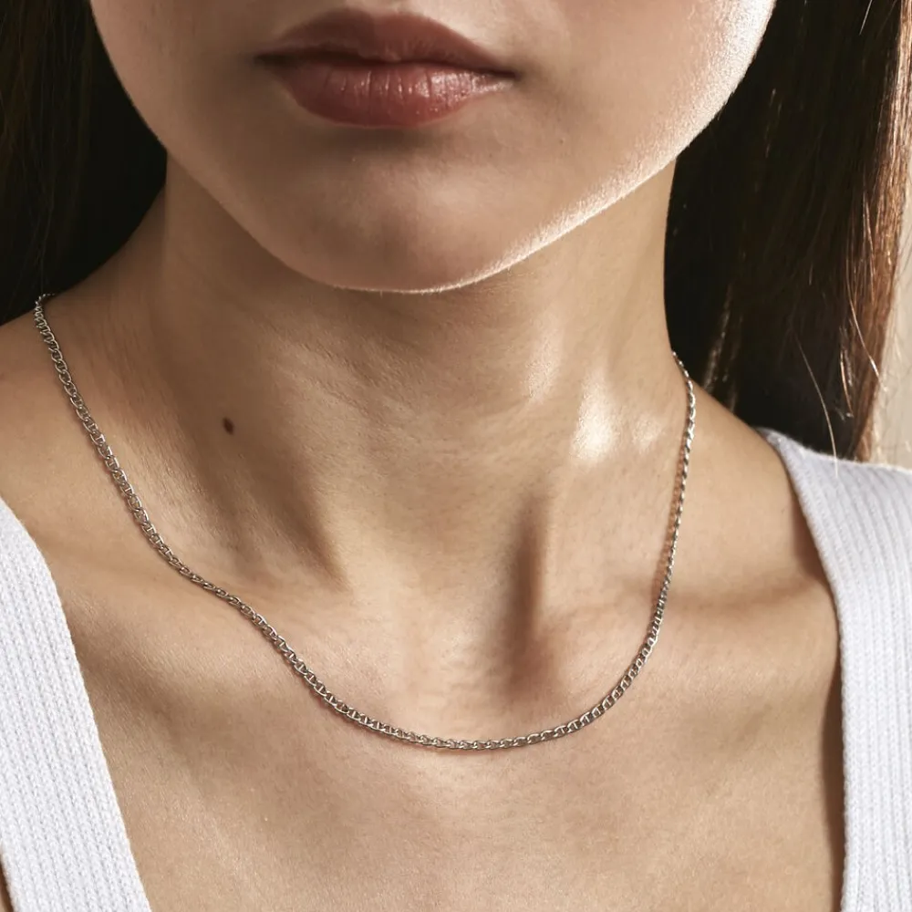 Chaîne Capucin Maille Marine Plate|Marc Orian Online