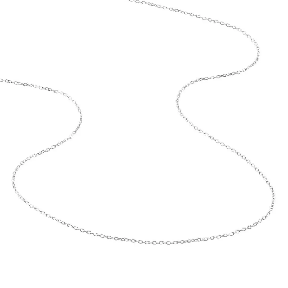 Chaîne Claudine Argent Blanc