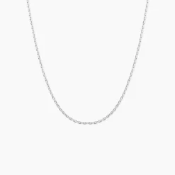 Chaîne Claudine Maille Forçat Argent Blanc