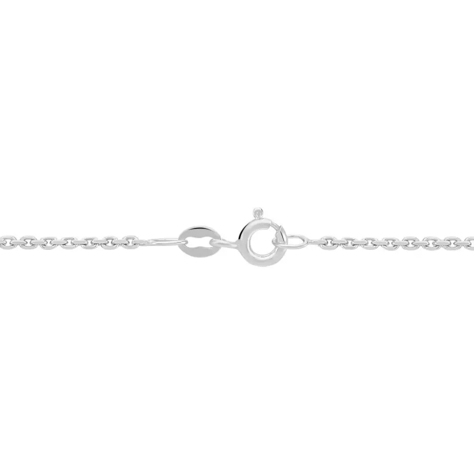Chaîne Claudine Maille Forçat Argent Blanc