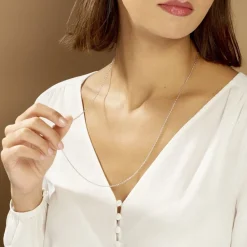 Chaîne Claudine Maille Forçat Argent Blanc|Marc Orian Discount