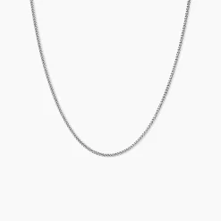 Chaîne Clementine Argent Blanc