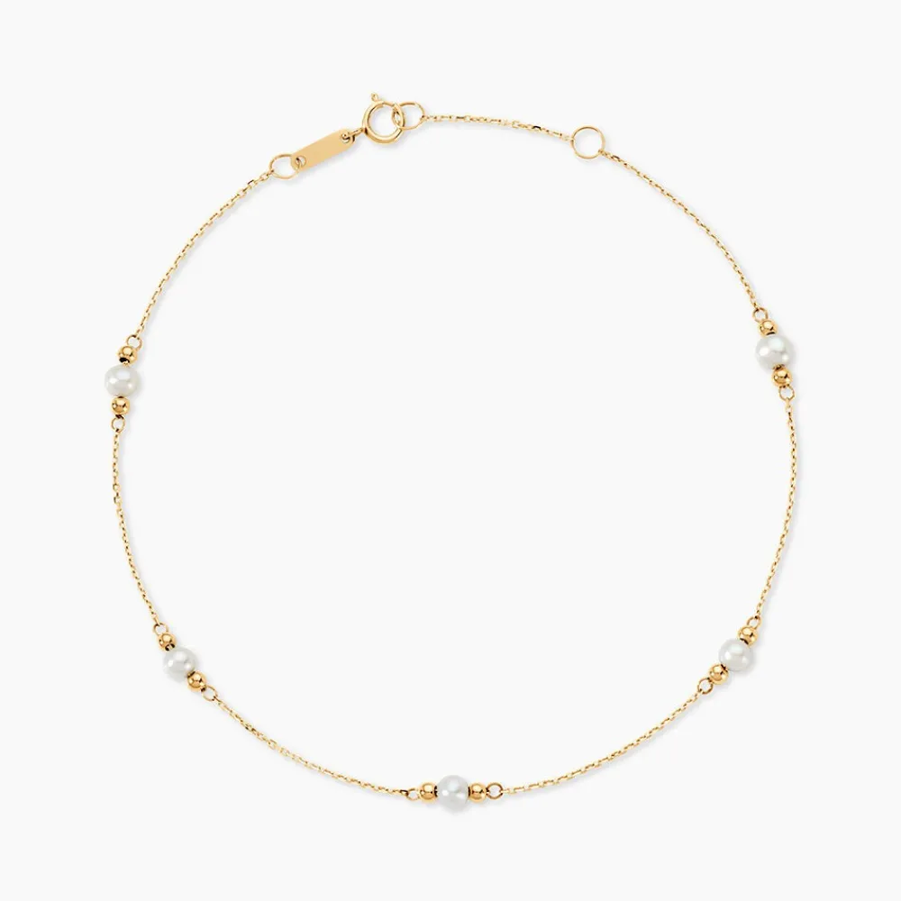 Chaîne De Cheville Akif Or Jaune Perle De Culture|Marc Orian Outlet