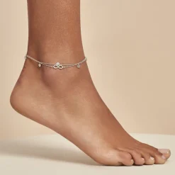 Chaîne De Cheville Argent Blanc Roschen Oxydes De Zirconium|Marc Orian Hot