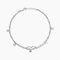 Chaîne De Cheville Argent Blanc Roschen Oxydes De Zirconium|Marc Orian Hot