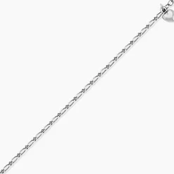 Chaîne De Cheville Laurelyn Maille Alternee 1/1 Argent Blanc|Marc Orian