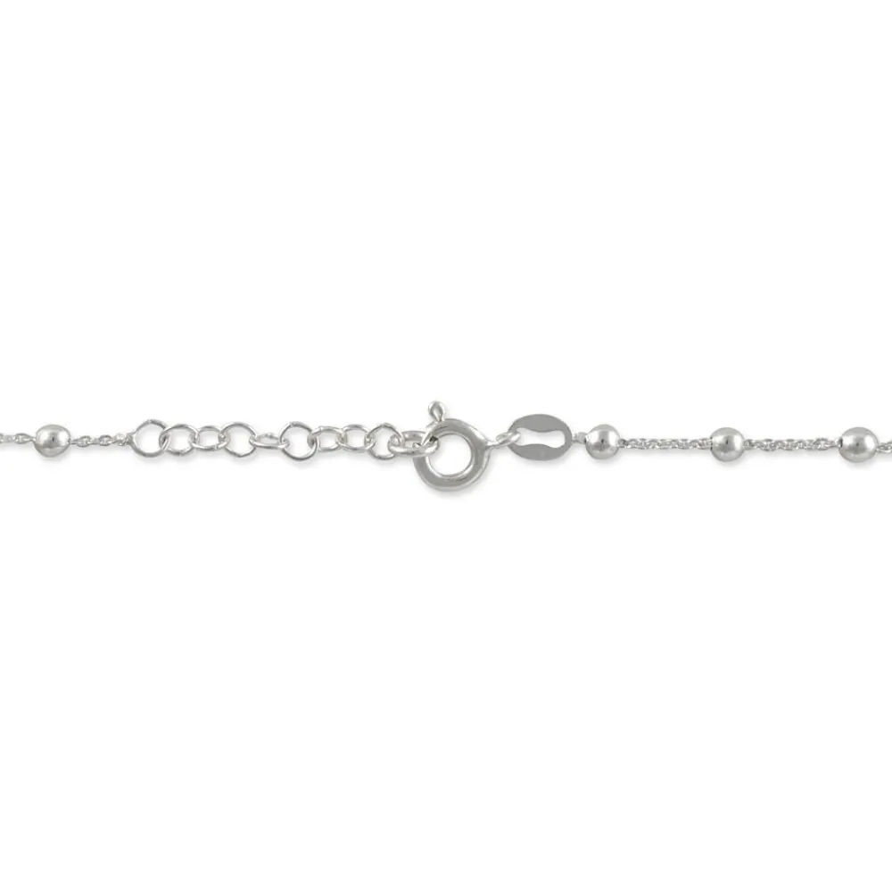 Chaîne De Cheville Minia Argent Blanc|Marc Orian Discount