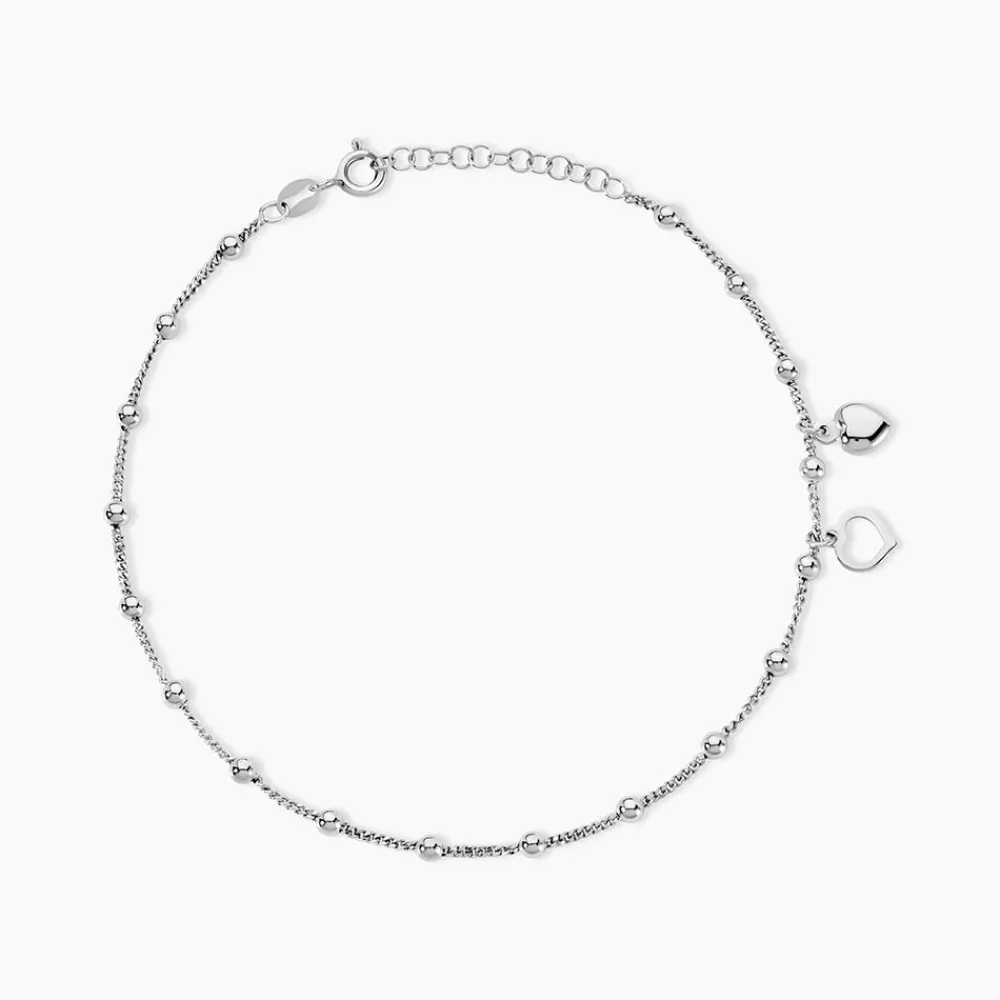 Chaîne De Cheville Minia Argent Blanc|Marc Orian Discount