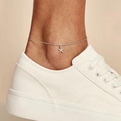 Chaîne De Cheville Zeli Argent Blanc|Marc Orian New