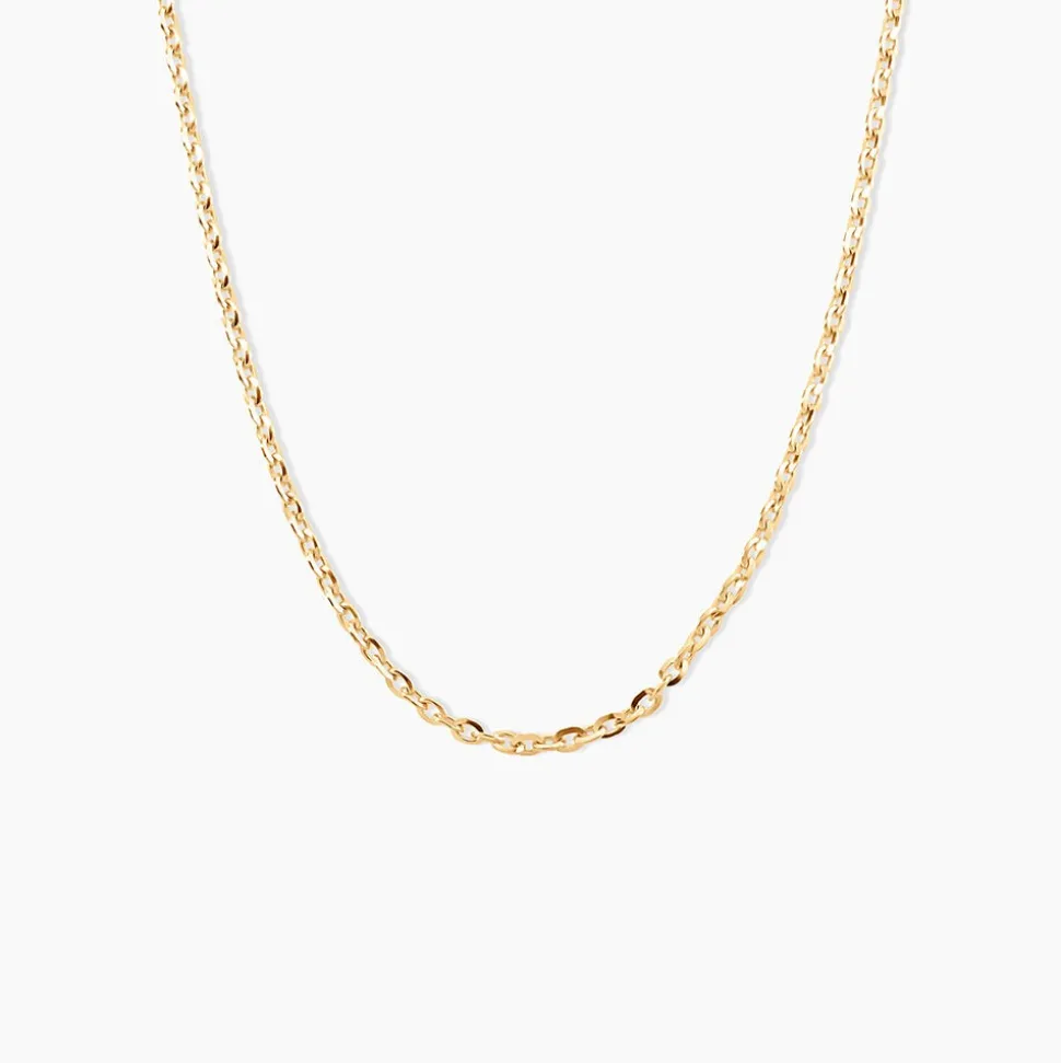 Chaîne Igoa Maille Forçat Diamantee Or Jaune