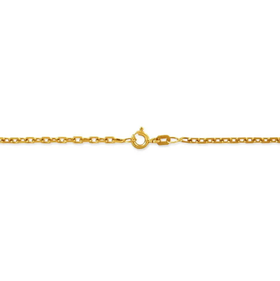 Chaîne Igoa Maille Forçat Diamantee Or Jaune