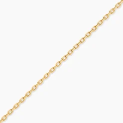 Chaîne Igoa Maille Forçat Diamantee Or Jaune