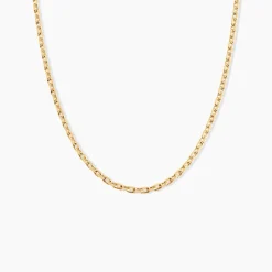 Chaîne Igoa Maille Forçat Diamantee Or Jaune