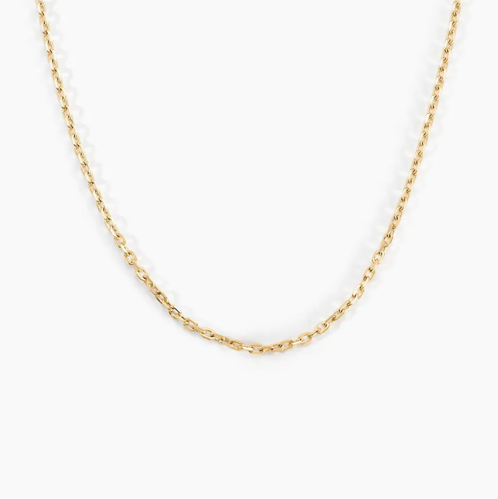 Chaîne Igoa Maille Forçat Diamantee Or Jaune