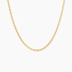 Chaîne Igoa Maille Forçat Diamantee Or Jaune