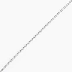 Chaîne Igoa Maille Forçat Diamantee Or Blanc