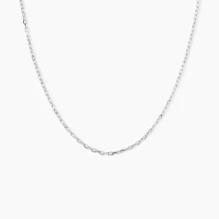 Chaîne Igoa Maille Forçat Diamantee Or Blanc