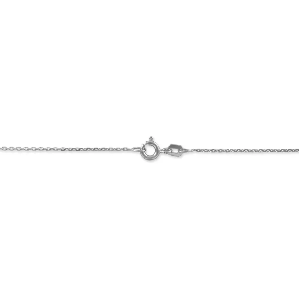 Chaîne Igoa Maille Forçat Diamantee Or Blanc