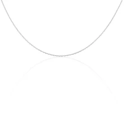Chaîne Igoa Maille Forçat Diamantee Or Blanc