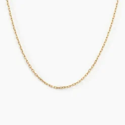 Chaîne Igoa Maille Forçat Diamantee Or Jaune