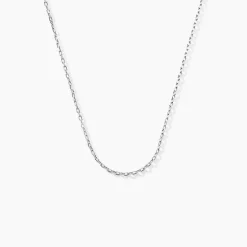 Chaîne Igoa Maille Forçat Diamantee Or Blanc