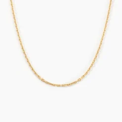 Chaîne Igoa Maille Forçat Diamantee Or Jaune