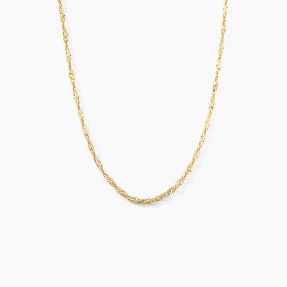 Chaîne Imanie Maille Singapour Or Jaune