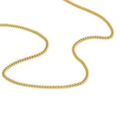 Chaîne Ixia Maille Gourmette Diamantee Or Jaune