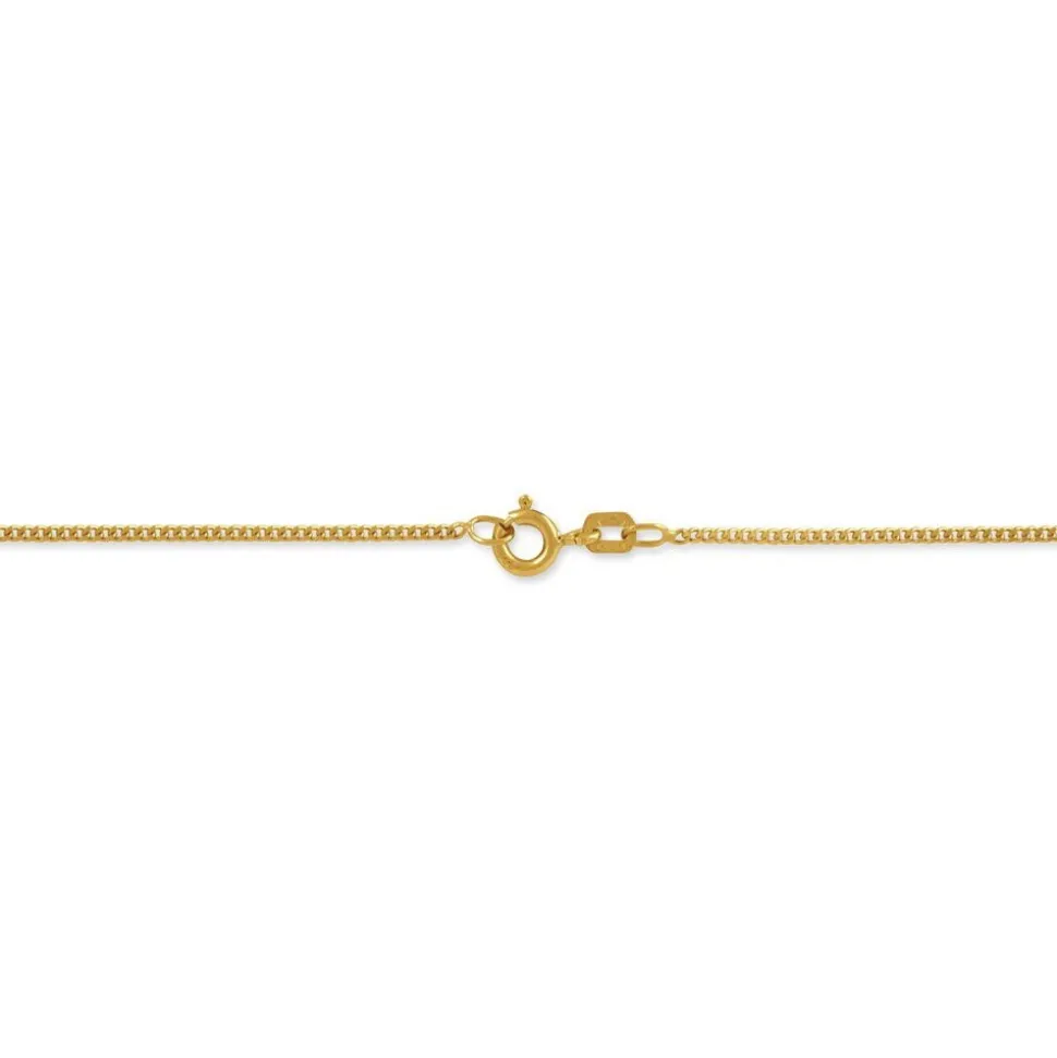Chaîne Ixia Maille Gourmette Diamantee Or Jaune