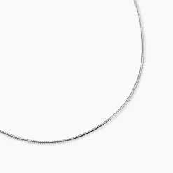 Chaîne Kassie Maille Omega Argent Blanc|Marc Orian New
