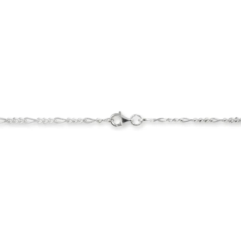 Chaîne Lyndsayae Maille Alternée 1/3 Argent Blanc|Marc Orian Outlet