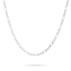 Chaîne Lyndsayae Maille Alternée 1/3 Argent Blanc|Marc Orian Outlet