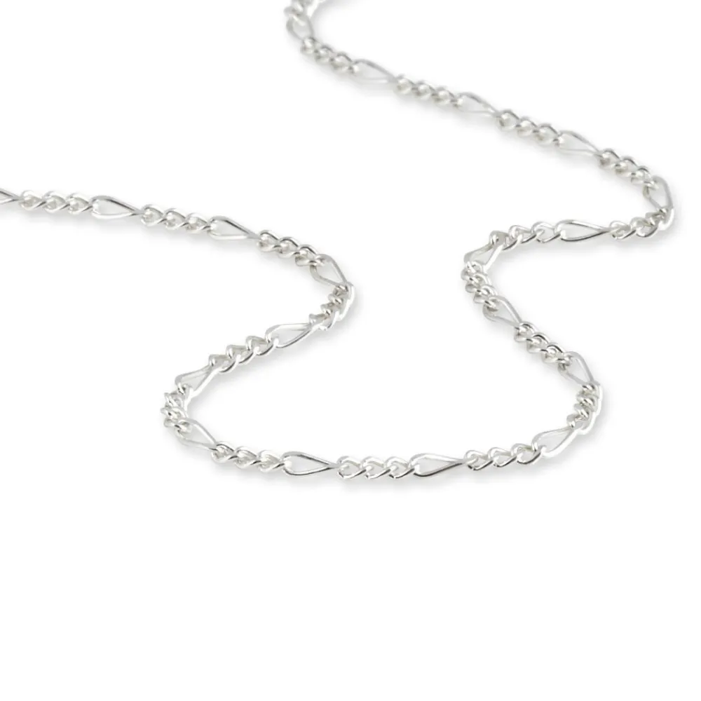Chaîne Lyndsayae Maille Alternée 1/3 Argent Blanc|Marc Orian Outlet
