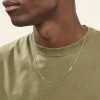 Chaîne Maille Forçat Diamantee Or Blanc|Marc Orian